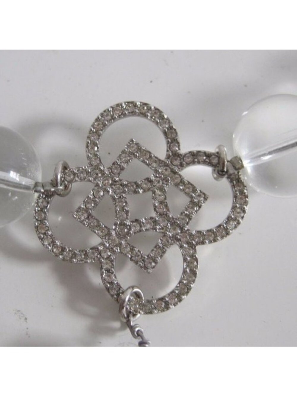 Valeska Crystal Pendant Tear Drop Necklace А0617 - Picture 3 of 8